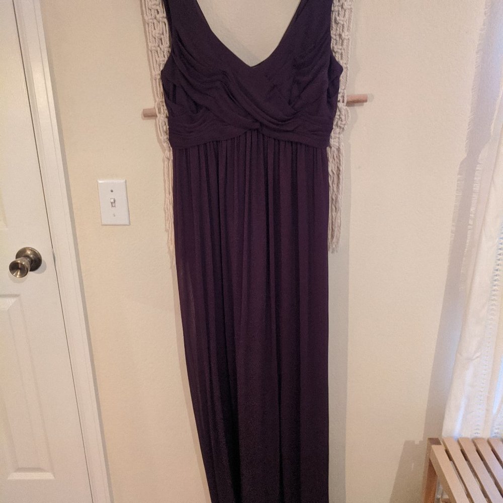 Eggplant Colored Bridesmaid Dress